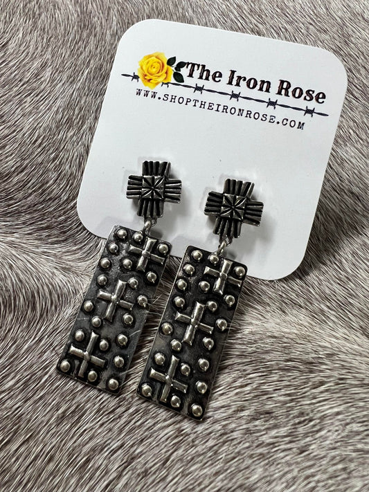 Cross Stud Earring