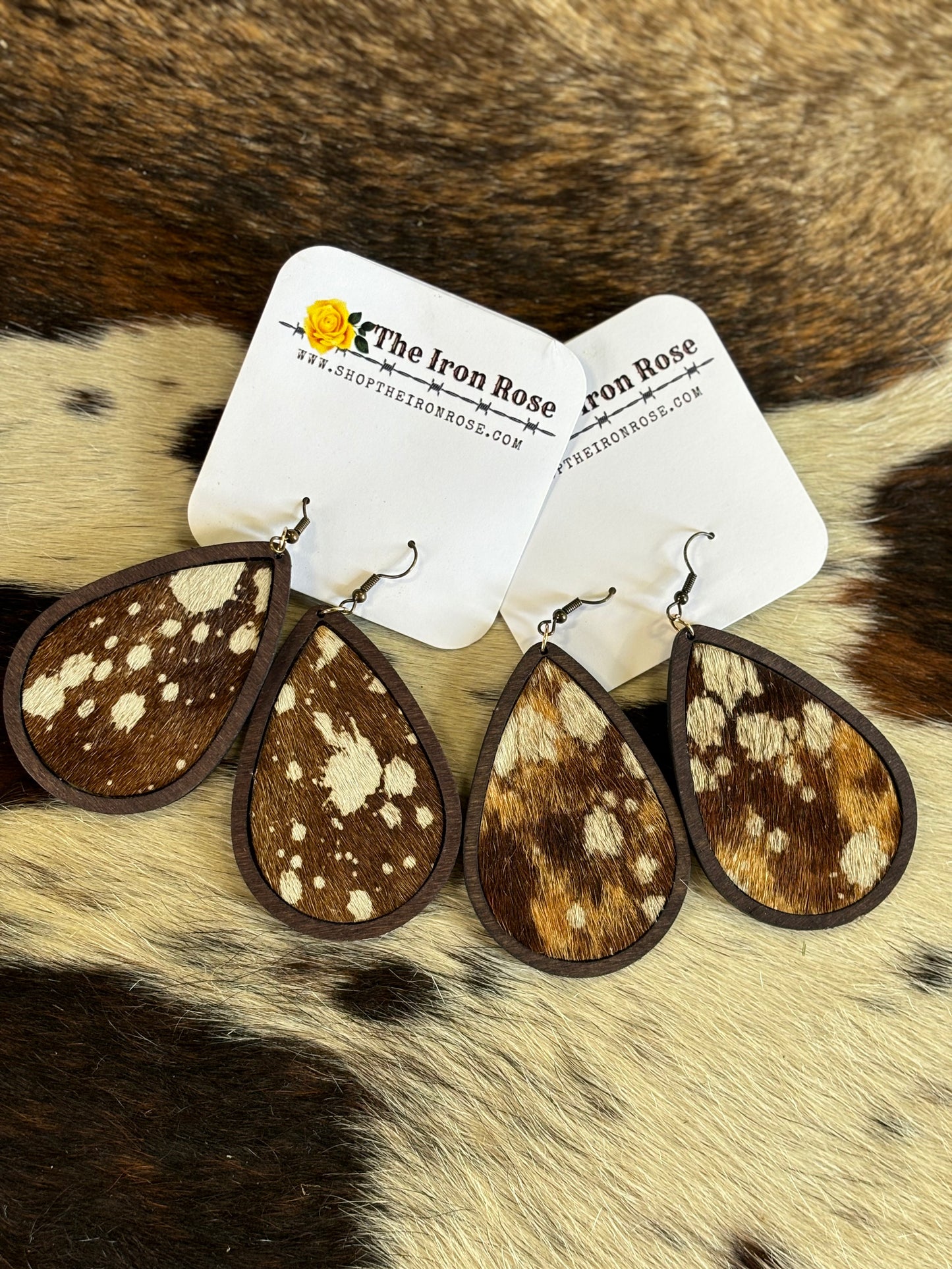 Cowhide Earrings