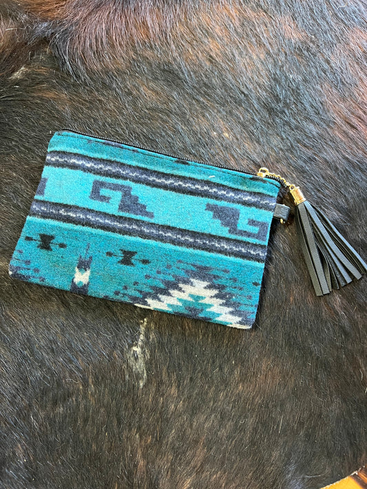 Teal Aztec Makeup - Small