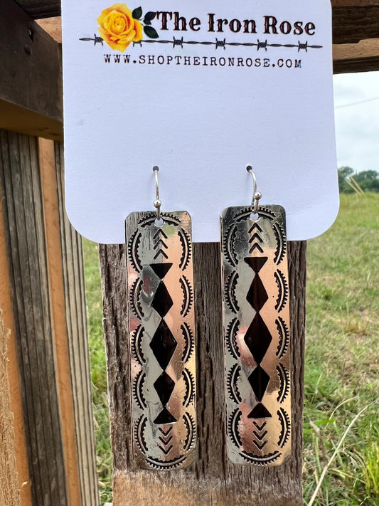 Aztec Dangle Earring