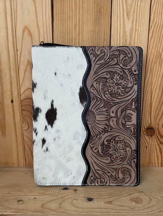 Zippered Cowhide Portfolio